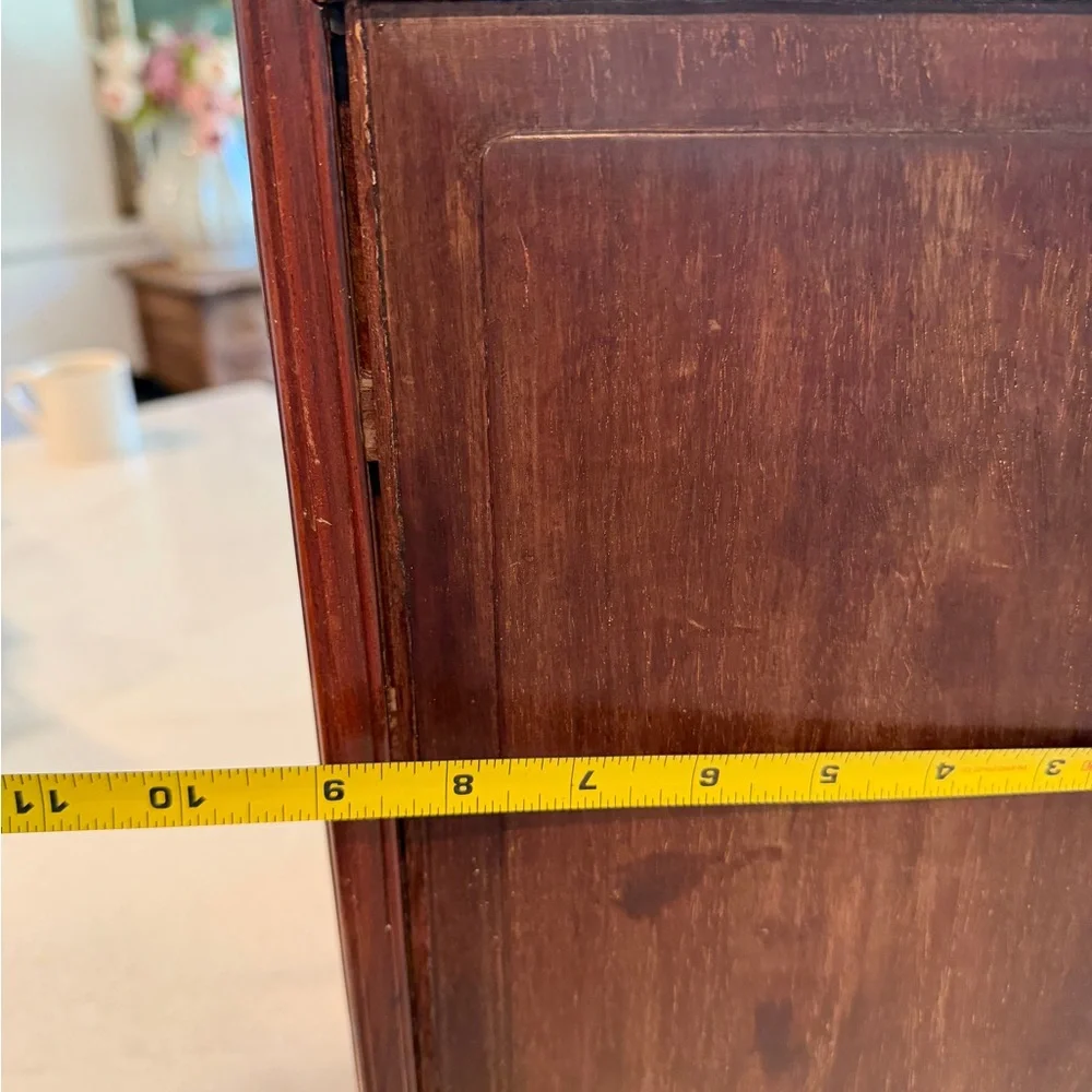19th century Antique Rosewood Jewelry Armoire Cabinet